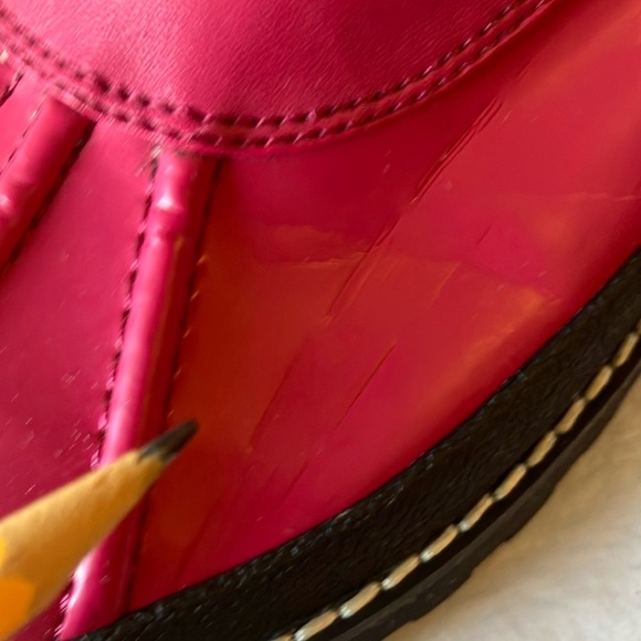 Coach: Lenora (Q1000) Hot Pink & Black Winter Boots- 9.5- marks - Picture 16 of 16